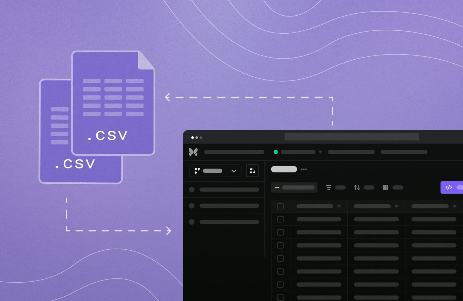 Bring and take your own data with CSV import and export